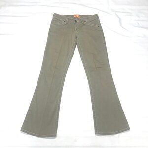 Anthropologie Twill Twenty Two Wide Flared Bootcut Pants Trouser Gray Womens 28